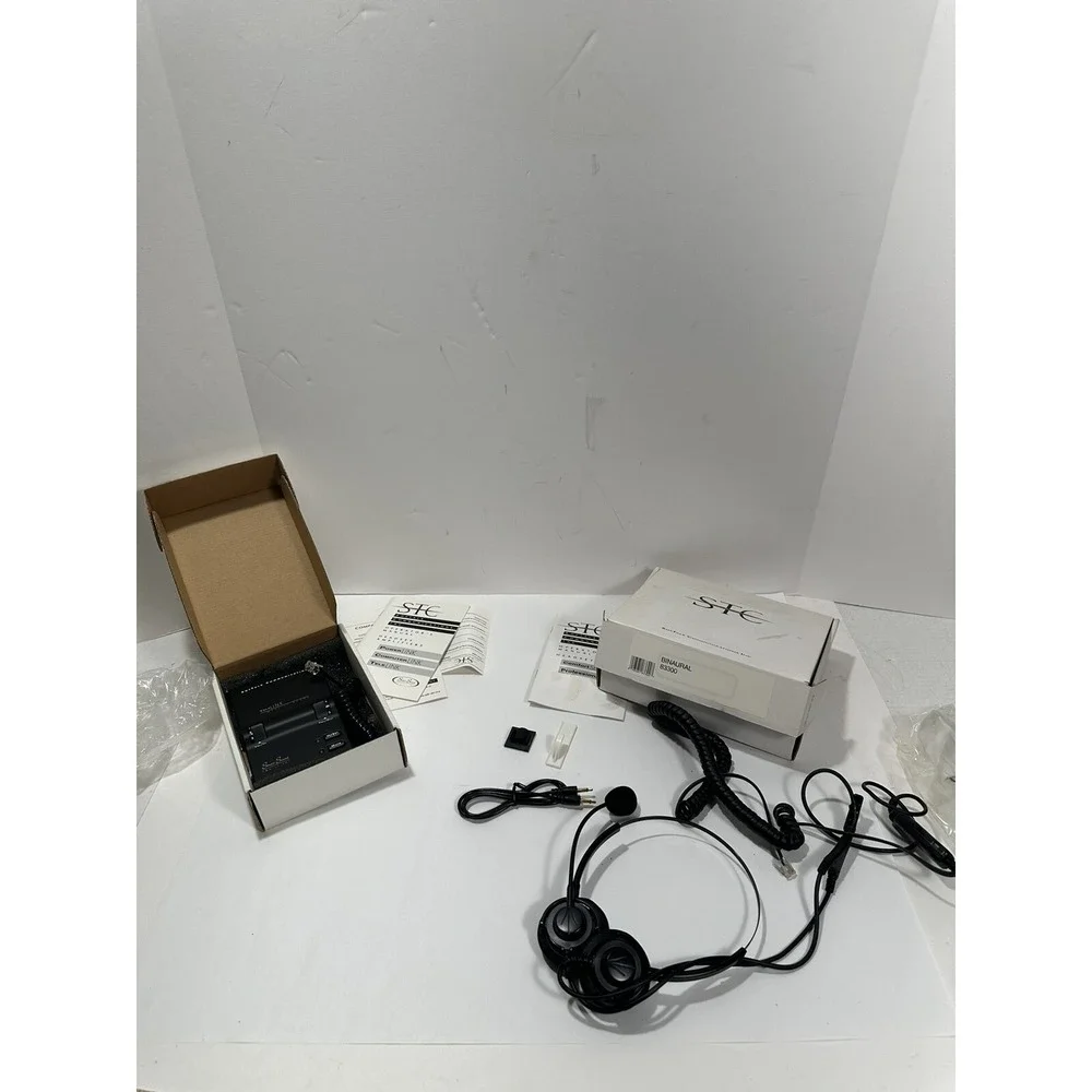 SofTalk Communications Tele-Link 80100 Amplifier & Binaural 83300 Headset Bundle